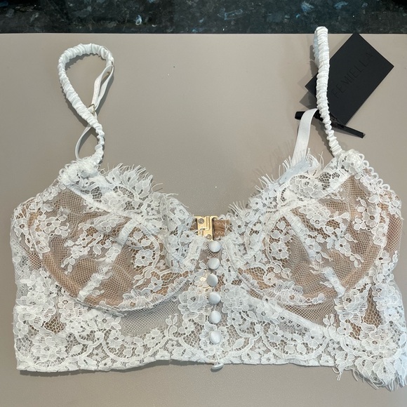 Femiella white bralette, size Medium - Picture 4 of 5